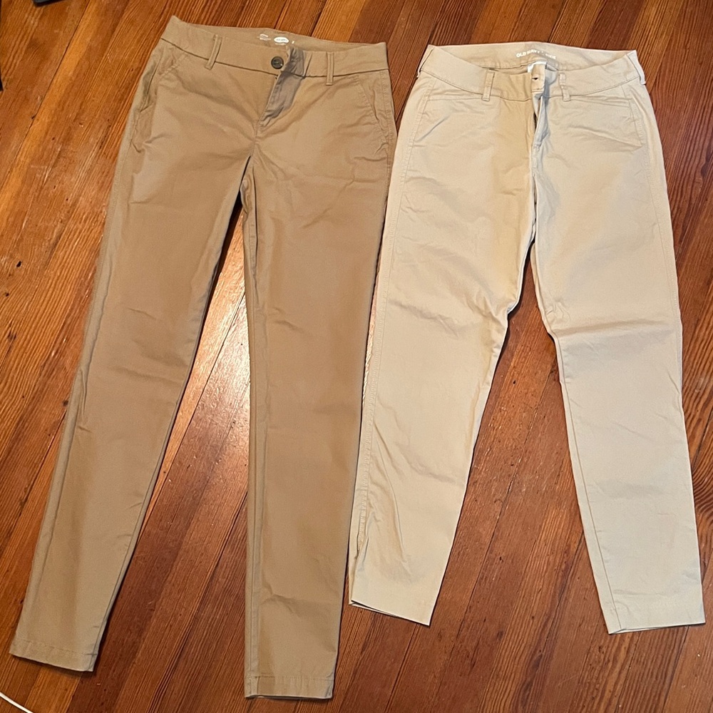 Old Navy Brown Skinny Chino Pants size 2